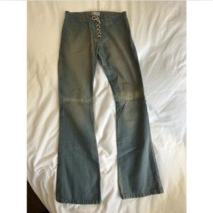 Italian vintage faded washed jeans